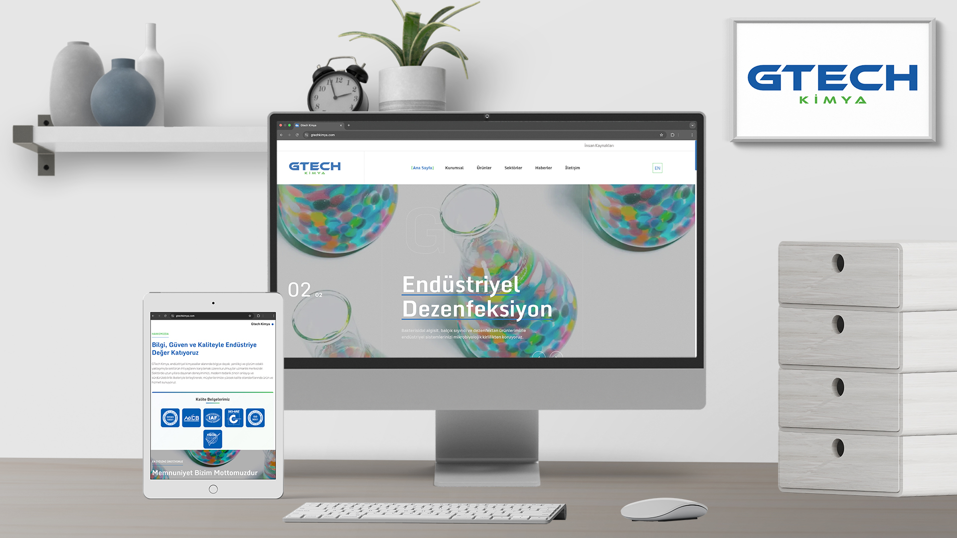 Gtech Kimya - İnternet sitesi tasarımı