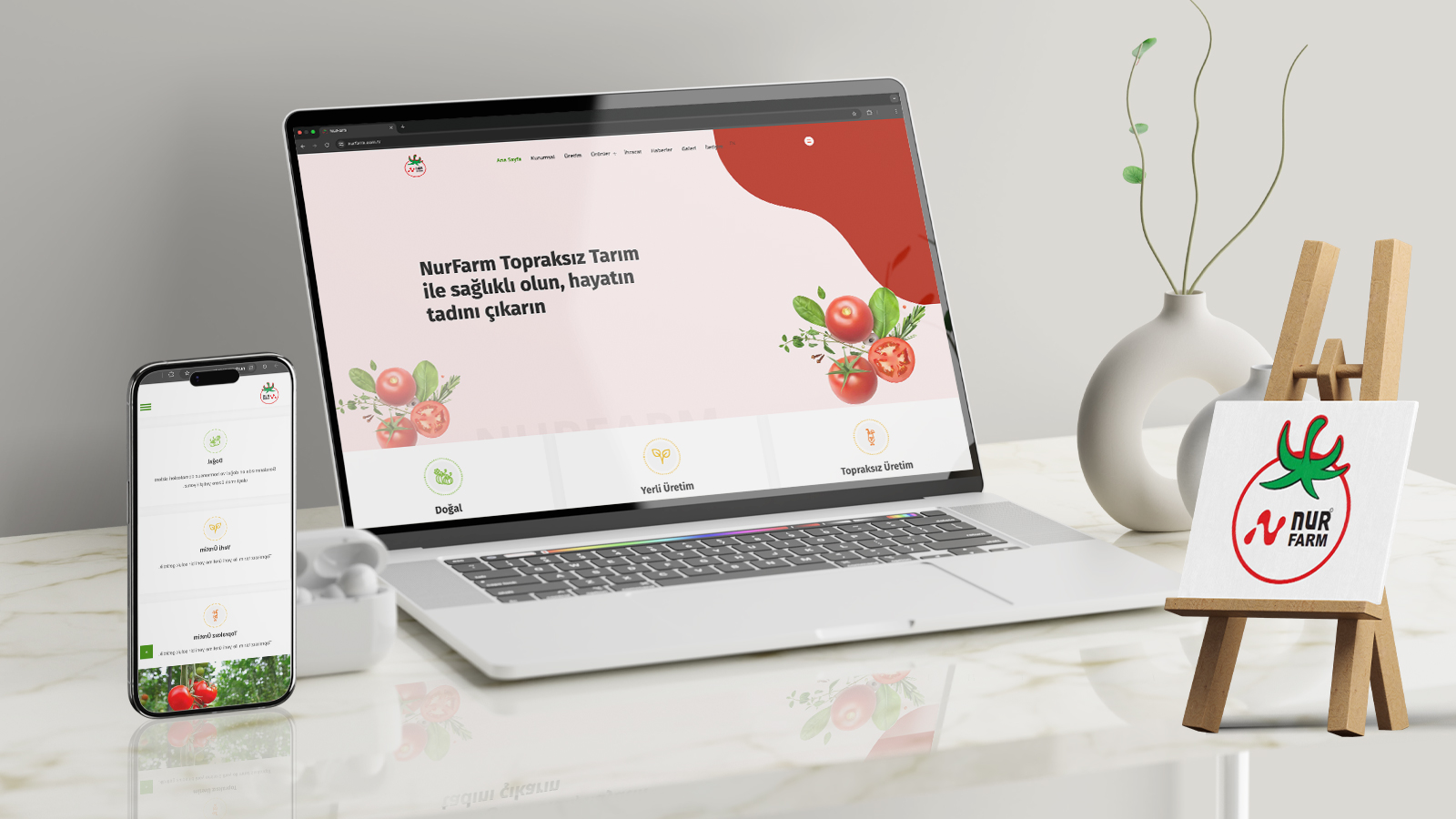 Nurfarm - internet sitesi tasarımı