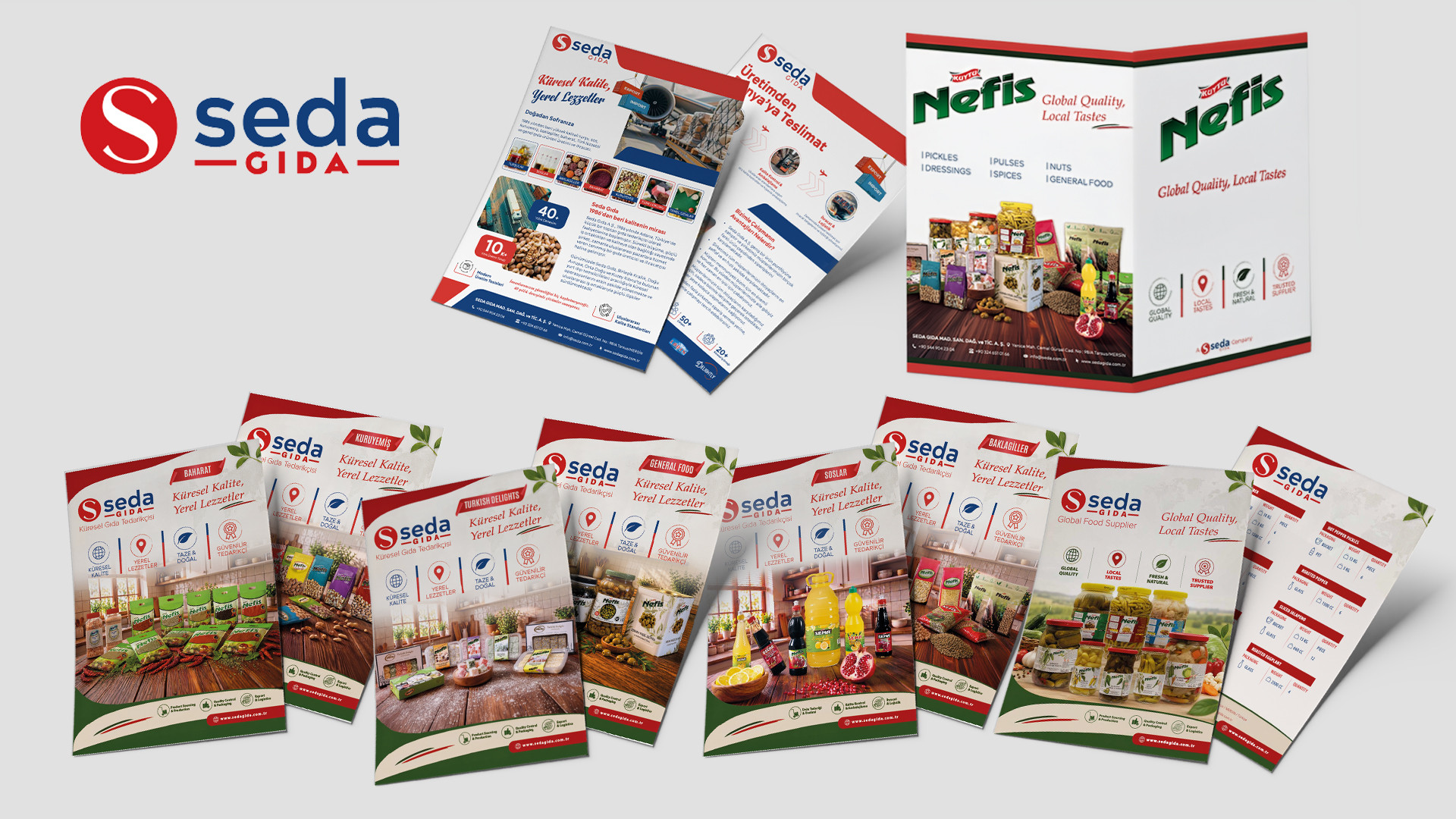 Seda Gıda Kurumsal Katalog, Broşür ve Tanıtım Materyalleri Tasarımı