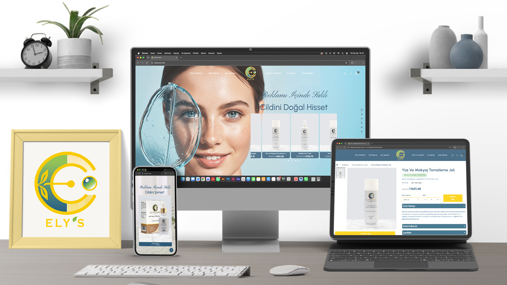 Ely's Cure - E-Ticaret Sitesi Tasarımı