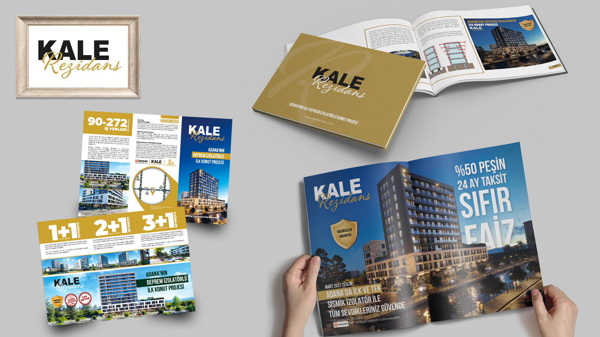 Kale Rezidans - Proje Lansman ve Basılı Reklam Materyalleri Tasarımı