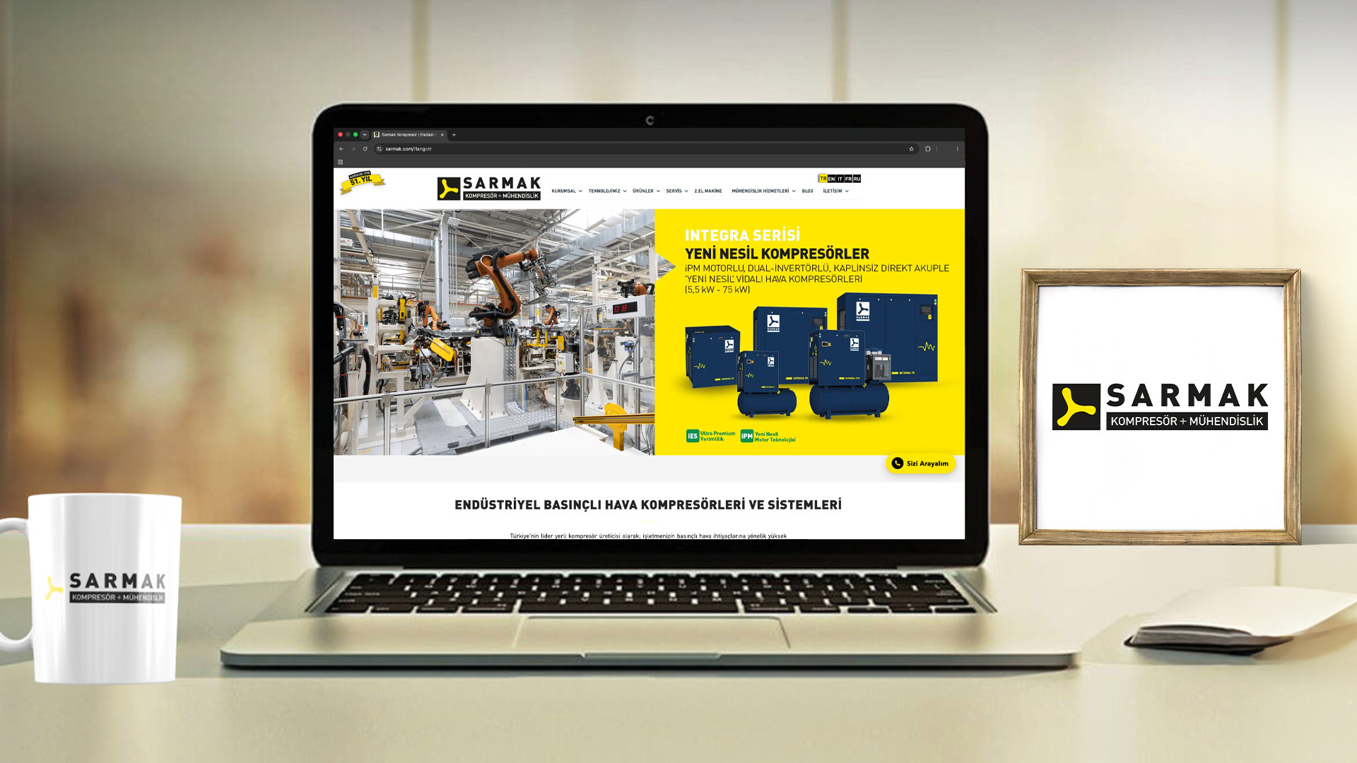 Sarmak Kompresör - İnternet Site Tasarımı