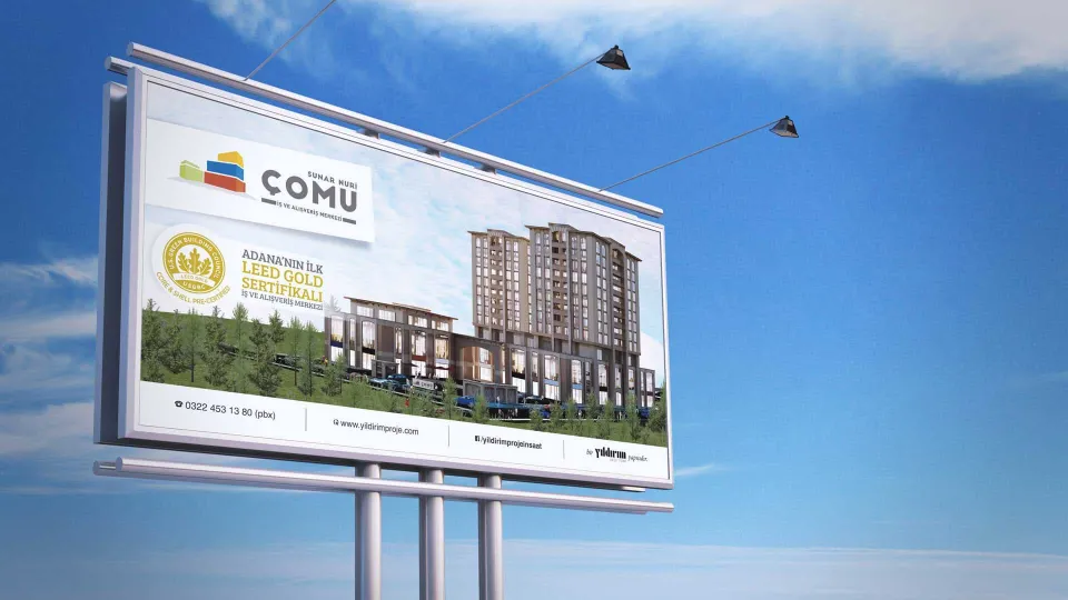 Yıldırım Proje İnşaat — Sunar Nuri Çomu İş ve Alışveriş Merkezi — Açık Hava Tasarımı