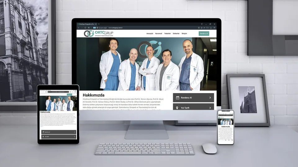 ORTOGRUP Ortopedi ve Travmatoloji Kliniği — İnternet Sitesi Tasarımı