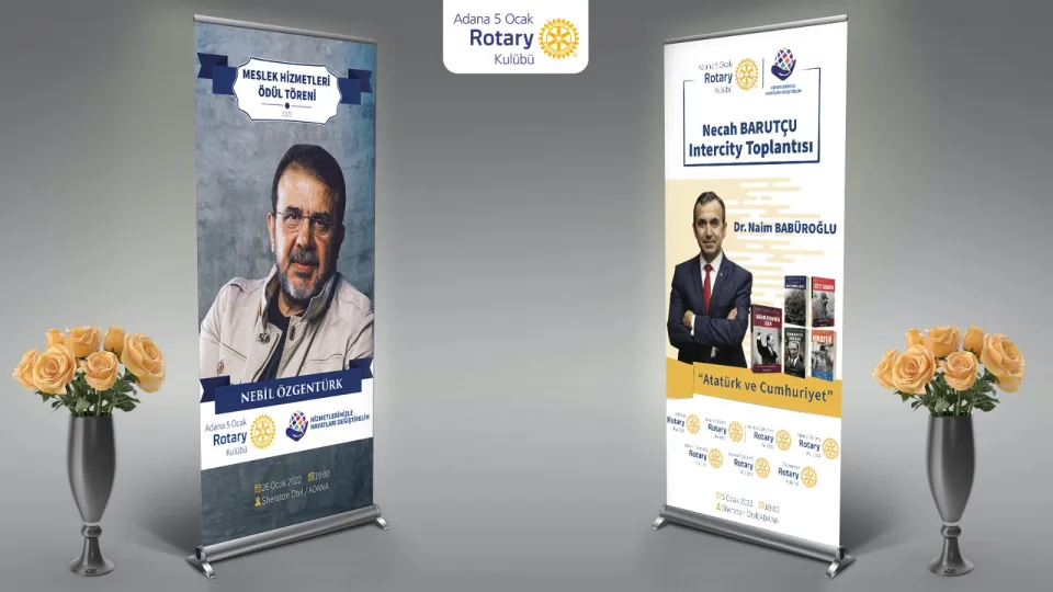 Adana Beş Ocak Rotary Kulübü — Banner Çalışması