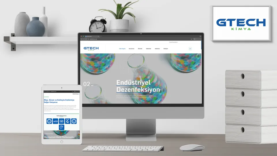 Gtech Kimya — Mobil Uyumlu Kurumsal Web Sitesi Tasarımı