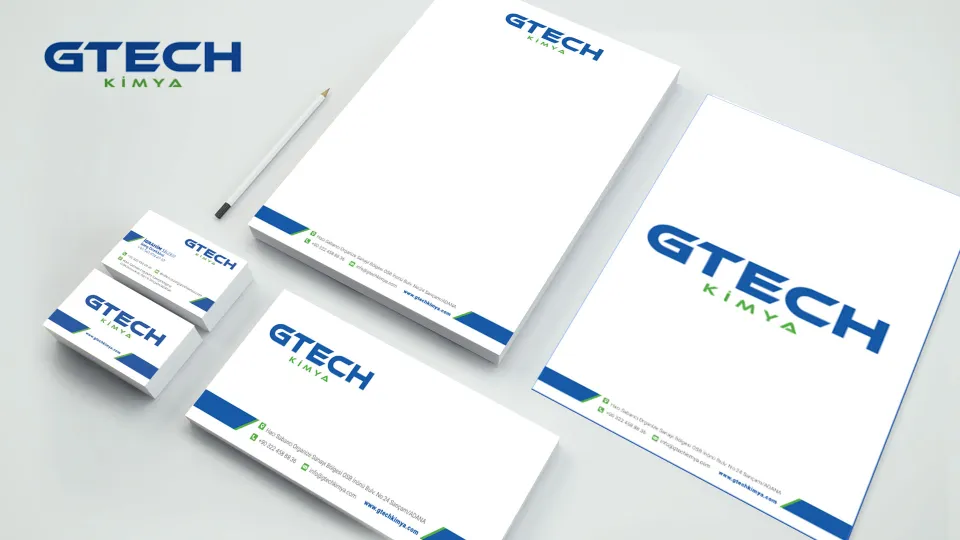 Gtech Kimya — Profesyonel Kurumsal Kimlik ve Marka Temelleri Tasarımı