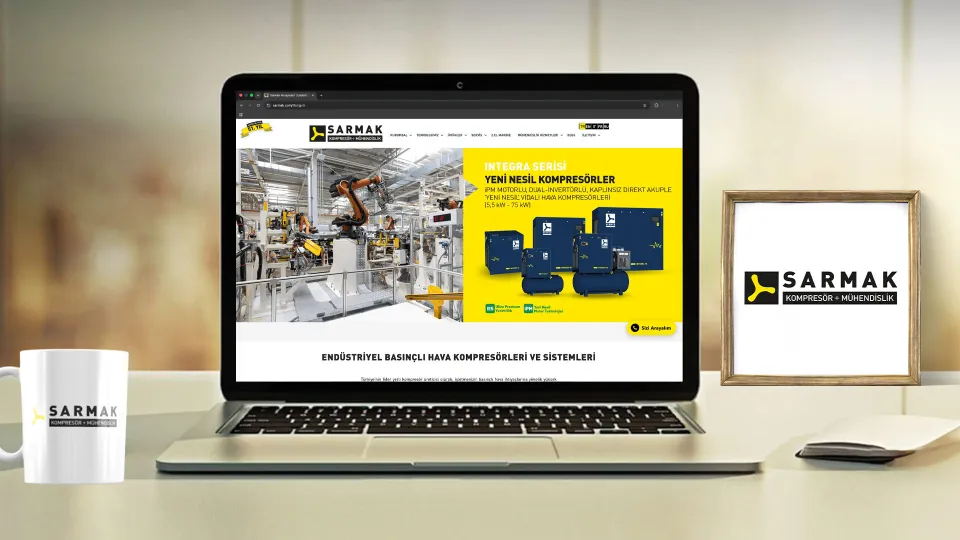 Sarmak Kompresör — İnternet Sitesi Tasarımı